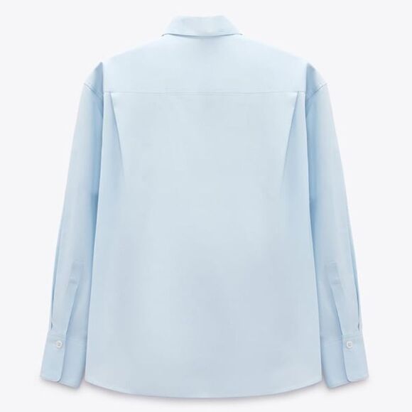 Zara Poplin Oversized Shirt New - Picture 4 of 9